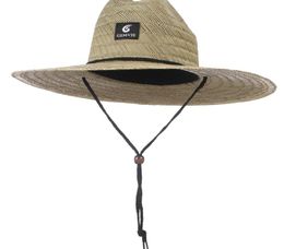 Classic Handwork Women Men Lifeguard Hat Straw Summer Beach Sun hat Outdoor Wide Brim Jazz Panama Womens 2106089033794