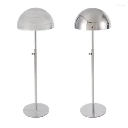 Jewelry Pouches Adjustable Height Hat Stand Metal Dome Design Display Rack