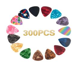 NAOMI Guitar Picks 300PCS Guitar Picks Plectrum Various Colours 6 Thickness Pick Box Guitar Parts Accessories New6066068