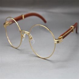 Whole-Wood Eyeglasses designer Glasses frame women with box Frames vintage Glasses Unisex Size55-22-135mm Silver247Y