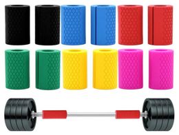 Dumbbell Barbell Grip Bar Pad Handles Silicone Antislip Protect Pull Up Weightlifting Kettlebell Fat Grips Body Building8111930