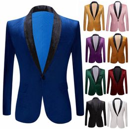 Men's Suits Year'S Gathering Year End Family Party Oversized Casual Dance Sequin Suit Fashion Slim Fit Tuxedo For Men Full