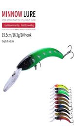 new 15 5cm 16 3g 2 hook big minnow artificial plastic deep diver hard lures sea fishing lures big saltwater bait199Q4988922