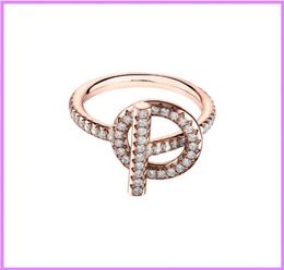 S925 Sterling Silver Ring Rose Gold Women Fashion Rings Designer Jewellery Diamond Inlay Mens Ladies For Party Wedding Designers D214685302