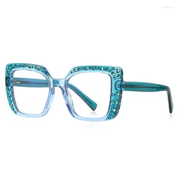 Sunglasses Modern Large Box European And American Personality Trend Square Glasses Jelly Colour Fashion Flat Prescription