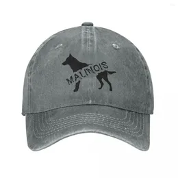 Ball Caps Malinois Cool Dog Baseball Cap Merch Vintage Distressed Cotton Dad Hat Unisex Outdoor Activities