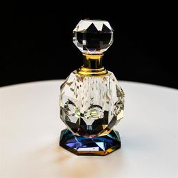 Whole 3ml Nice Antique Egyptian Glass Crystal Perfume Bottles Home Decoration Bottle Wedding FavorsValentine Gift 1027247U