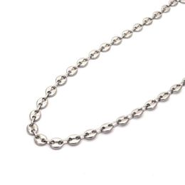 mujer and hombre necklace Jewellery whole stainless steel necklace silver Colour coffee bean fashion Jewellery N04294207R