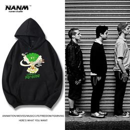 GREEN DAY, a simple boy's versatile loose fashion hooded sweatshirt, spring and autumn velvet