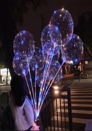 LED Lights Balloons Night Lighting Bobo Ball Multicolor Decoration Balloon Wedding Decorative Bright Lighter Balloons Wit8174520