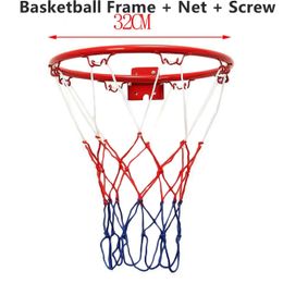 Balls 32cm Polypropylene Basketball Hoop Sets Heavy Duty Wall Mounted Ring Goal Wall Rim Hangin Basket Net In / Outdoor Sport Kids Toy 231213