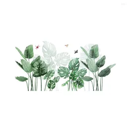 Wall Stickers Tropical Plants Leaves Home Children's Room Diy Beach Modern Poster Art Decal Mural Wallpaper Sticker