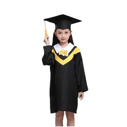 Children's Doctor's Clothing Kindergarten Graduation Photo gown Pupils' Clothing primary school Bachelor's wear