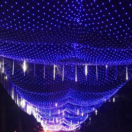 Large Size 10MX8M 2000 Led Net Mesh String Light Xmas Christmas Light New Year Garden Lawn Wedding Holiday Lighting Decoration EU 258y