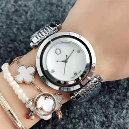 Fashion brand Watches women Girl crystal Can rotate dial style Metal steel band Quartz Wrist Watch P602146