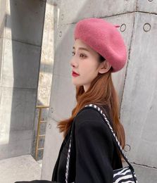 2020 new Korean version versatile Wool Beret autumn winter warm net red fashion bud hat pumpkin hat spot9891031