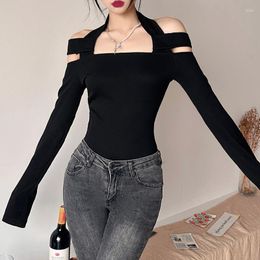 Women's T Shirts Off Shoulder Sexy Spicy Girl Slim Fit Top