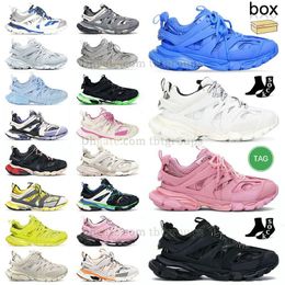 designer shoes sneakers for men Running Shoes with box trainers shoes casual shoes Track 3 3.0 Triple White Black Retro Height Up Trainers Shoes Nylon White