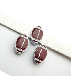 100pcslot hole 8mm sport football slide charm fit for 8mm diy leather wristband keychains fashion jewelrys7016560