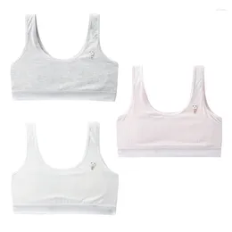 Camisoles & Tanks Girls Adolescent Bra Development Period Cotton Vest School Students Underwear 37JB