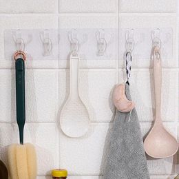 Hooks Punch-free Adhesive Waterproof Hook Bag Hat Hanging Bathroom Kitchen Racks Wall-Mounted Hanger Suction Cup