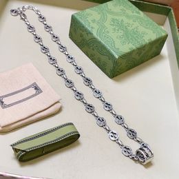 Collane con ciondolo Catena Crystal Strass Girocollo in acciaio inossidabile Collane di marca per donne Gioielli per feste di nozze Regali per coppie