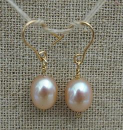 Rice Pearl EarringsLight Pink Natural Freshwater Pearl Dangle Earring925 Silver JewelleryLady039s Wedding Birthday Gift3965247
