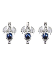 Pearl cage necklace pendant essential oil diffuser dragon provides silverplated 10pc plus your own pearl stone makes it more1679527