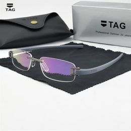 Sunglasses Frames TAG Brand Frameless frame men eye myopia spectacle frames goggle computer prescription eye for 221110249k