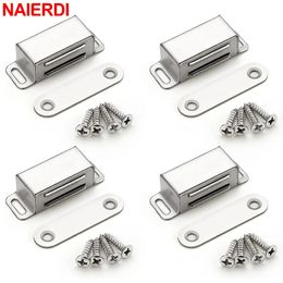 Door Catches Closers NAIERDI 8 Pack Magnetic Catch Stainless Steel Silver Kitchen Cabinet Magnet es for Cupboard Clres 231212