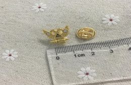100pcs Owl masonry Ma Pins and Brooch 32 Degree Eagle Lapel Pin Gold Color ish Rite Rays Custom Metal Badge Craft83303906269065