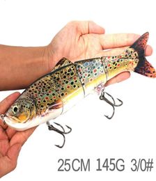 Lures Sports Outdoors Fishing Baits D4C Big Size 250Mm 145G Hard Plastic Mti Jointed Swim Crankbaitfishinglure2275920