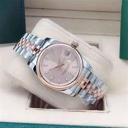 With Box Womens Watches 31MM Lady mechanical automatic watch light outer ring stainless steel wristwatch fashion Sapphire mirror w259z