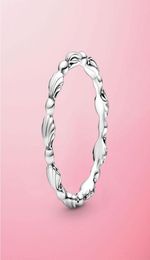 Cluster Rings 2021 Summer 925 Sterling Silver Beaded Seashell Band Ring For Women Brand Original Jewellery Gift3540329