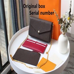 2021 Women hand bags Shoulder Quality Genuine Leather Purses Messenger Female classic wallet With box Small Tote Crossbody Bag282u