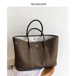 Wholesale Top Original Hremmss Party Garden tote bags online shop Autumn and winter togo cowhide garden bag for the first layer advanced inductio Have Real Logo
