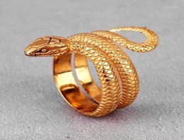 Cluster Rings Gold Animal Stainless Steel Mens Punk Hip Hop Unique Trendy For Male Boyfriend Jewelry Creativity Gift Wholesale17543073