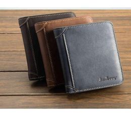 Baellerry Men039s Wallet Horizontal Card Holder Nubuck Leather Vintage Wallet4477602