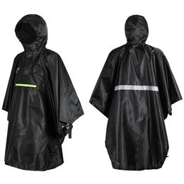 Rain Wear Men Women Raincoat Waterproof Rainwear with Reflector Rainproof Poncho Reflective Strip 231213