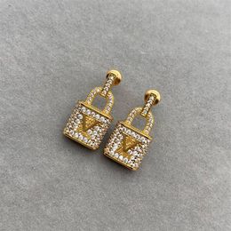 2021 New Designer Earrings Jewlery Womens Luxury Designer Earring With Box Gold Colour Letters Golden Party Mens D217064F238e