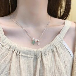 Pendant Necklaces Flower Beads Necklace Vintage Woven Rope Clavicle Chain Elegant Choker