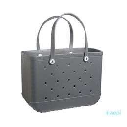 Designer- Waterproof Women Tote Large Shopping Basket Bags Washable Beach Silicone Bag Purse Eco Jelly Candy Lady Handbags261V