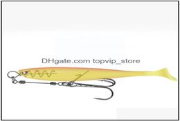 Fishing Hooks Soft Lure Rig Single Hook Double Rigging Treble Tackle Terminal HighCarbon Steel Accessories R1W6 Drop Delivery 2025130578