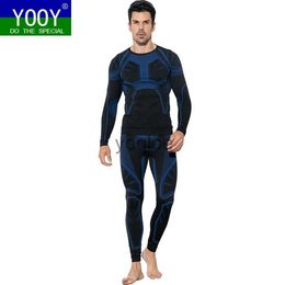 Men's Tracksuits YOOY Men's Ski Thermal Underwear Sets Sports Quick Dry Functional Compression Tracksuit Fitness Tight Shirts Jackets Sport Suits J231213