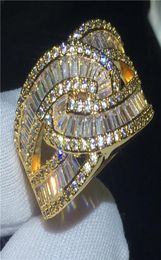 Elegant ring T shape 5A Cz Stone 925 Sterling silver Engagement wedding band ring for women men Finger Jewellery Gift7467406
