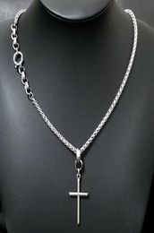 Hot hip hop mixed mens women pendant necklace stainless steel silver tone chain7978483