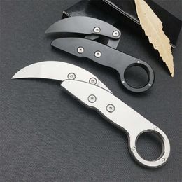 Black&white Folding Claw Knife 5cr13mov Blade 420 Steel Handle High Quality Pocket Outdoor Camping Multifunction EDC Tool