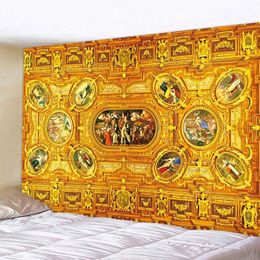 Tapestries Christian Church mural bookshelf tapestry home decoration Angel Bohemian decoration scene yoga mat sofa blanket