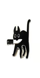 Pins Brooches Cartoon Creative Black Cat Modeling Enamel Pin Lapel Badges Brooch Funny Fashion Jewelry Anime Pins3550744