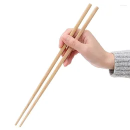 Chopsticks 1/3/5 Pair Pure Manual Natural Bamboo Wood Healthy Chinese Carbonization Chop Sticks Reusable Hashi Sushi